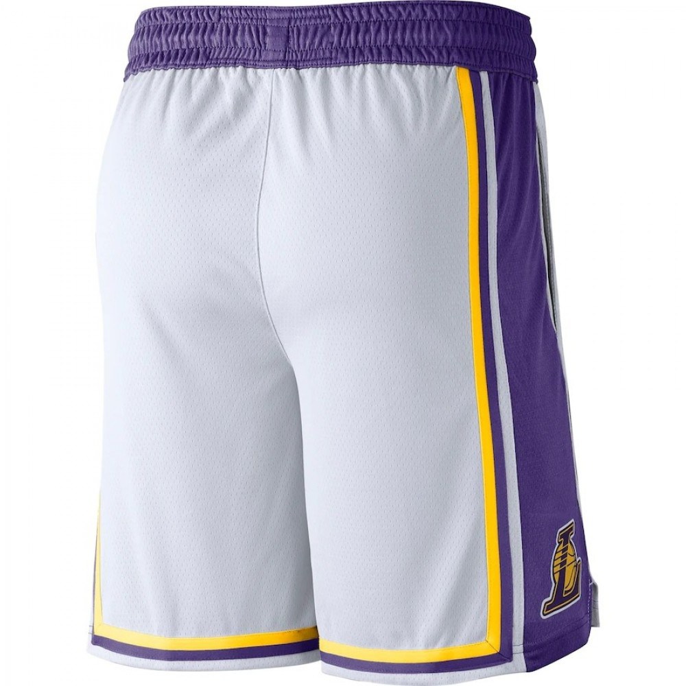 Men's Los Angeles Lakers White 2019/20 Swingman Short - Association Edition-Pro Kit Vault | Brand New 26/27 Sports Jerseys